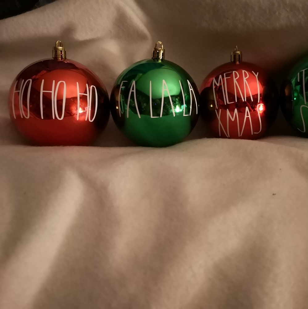 3 Custom Rae Dunn inspired ornaments - Picture 2 of 2